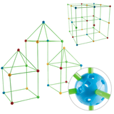 DIY 3D Lekhus Byggsats | Utbildande Present med Pinnar, Kreativt Set för Inomhus- och Utomhusaktiviteter