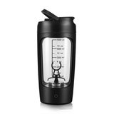 USB Elektrisk Proteinshakerflaska - 650 ml | Inbyggd Pulverförvaring | Sport & Träning Mixer