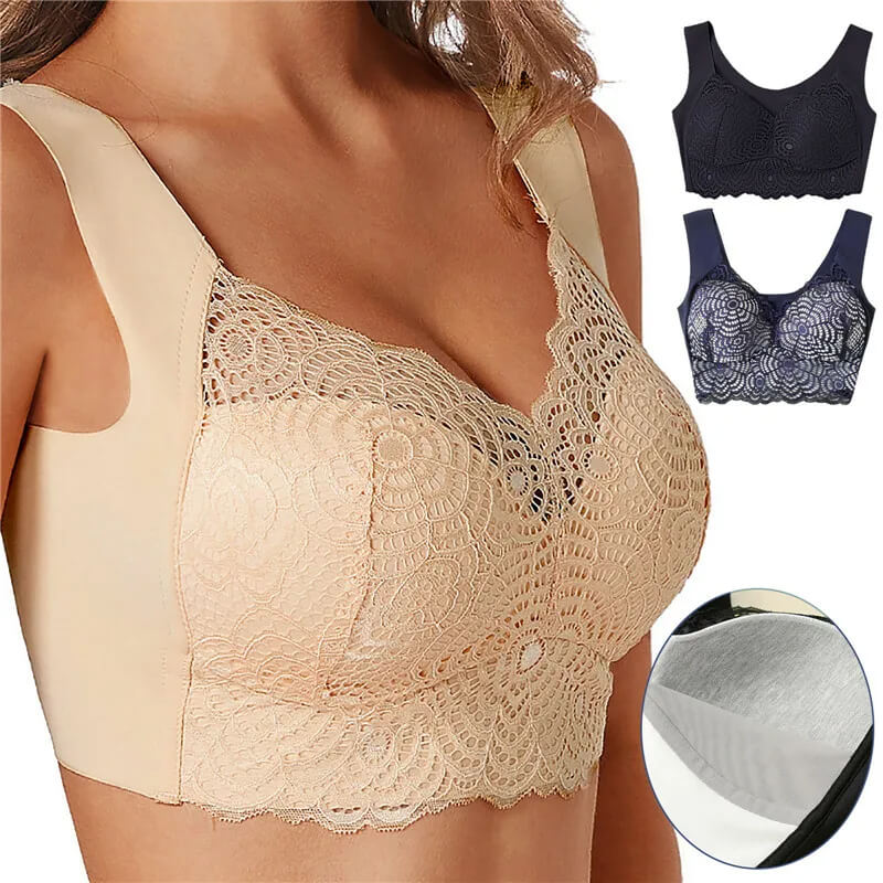 ComfortLift - Plus Size Sömlös BH för Kvinnor M-5XL - Trådlös Minimizer BH, Sport-BH och Bralette med Snabblyftande Effekt