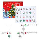 Exklusiv Smyckes Adventskalender - 24 Luckor med Armband och Unika Berlocker, Elegant Julkalender för Daglig Nedräkning till Nyår